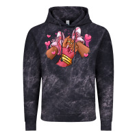 Cloud Black valentines day afro girl sneakers Vintage Hoodie - RanaPortraitStore