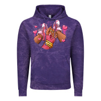 Cloud Purple valentines day afro girl sneakers Vintage Hoodie - RanaPortraitStore