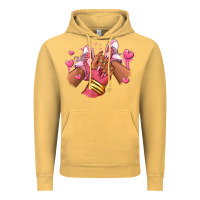 Vintage Mustard valentines day afro girl sneakers Vintage Hoodie - RanaPortraitStore