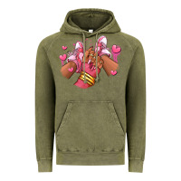 Vintage Olive valentines day afro girl sneakers Vintage Hoodie - RanaPortraitStore