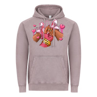 Vintage Zinc valentines day afro girl sneakers Vintage Hoodie - RanaPortraitStore