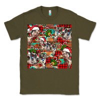 Army Green christmas pig  aztec Classic Tee - FaDigitalArtStudio