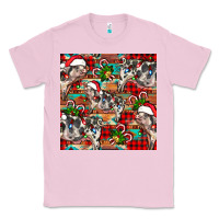 Bubblegum Pink christmas pig  aztec Classic Tee - FaDigitalArtStudio