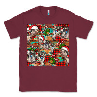 Burgundy christmas pig  aztec Classic Tee - FaDigitalArtStudio