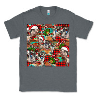 Charcoal Heather christmas pig  aztec Classic Tee - FaDigitalArtStudio