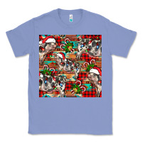 Colony Blue christmas pig  aztec Classic Tee - FaDigitalArtStudio