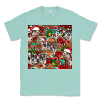 Seafoam christmas pig  aztec Classic Tee - FaDigitalArtStudio