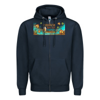 Navy pumpkin spice and everything nice libbey glass Zipper Hoodie - BundleAndBundleShop