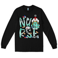 Black nurse Long Sleeve Tee - RacoonDesign