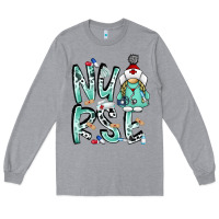 Heather Grey nurse Long Sleeve Tee - RacoonDesign