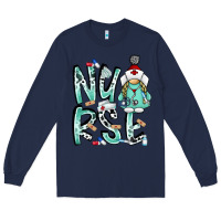 Navy nurse Long Sleeve Tee - RacoonDesign