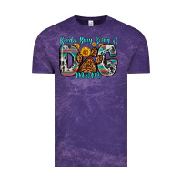 Cloud Purple kinda busy being a dog mom Vintage Tee - Zillion Design Studio