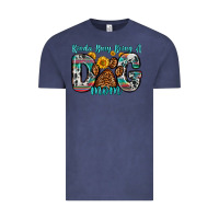 Vintage Denim kinda busy being a dog mom Vintage Tee - Zillion Design Studio