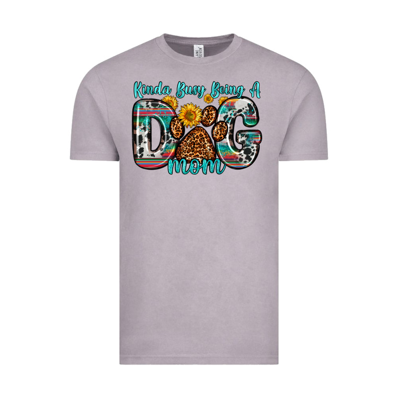 Kinda Busy Being A Dog Mom Vintage Tee by Zillion Design Studio | Teevron