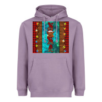 Lavender nana highland cow Christmas Heavyweight Hoodie - BarkalooDesign