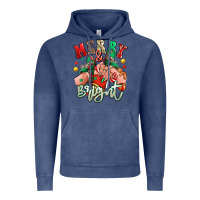 Vintage Denim merry and bright caucasian girl sneakers Vintage Hoodie - RanaPortraitStore
