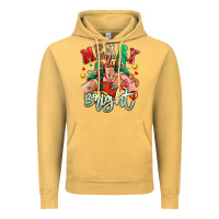 Vintage Mustard merry and bright caucasian girl sneakers Vintage Hoodie - RanaPortraitStore