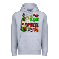 Heather Grey tis the season to wine Premium Hoodie - AdoDesignShop