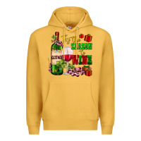 Mustard tis the season to wine Premium Hoodie - AdoDesignShop
