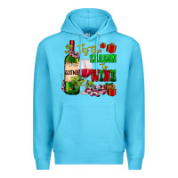 Ocean Blue tis the season to wine Premium Hoodie - AdoDesignShop