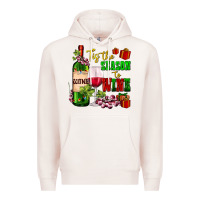 Pale Pink tis the season to wine Premium Hoodie - AdoDesignShop
