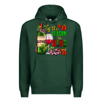 Sports Green tis the season to wine Premium Hoodie - AdoDesignShop