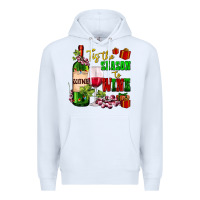 White tis the season to wine Premium Hoodie - AdoDesignShop