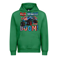 Emerald red white and boom 4th of july Urban Hoodie - Artiststas