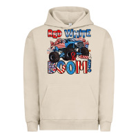 Pigment French Oak red white and boom 4th of july Urban Hoodie - Artiststas