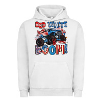 Pigment Lunar Rock red white and boom 4th of july Urban Hoodie - Artiststas