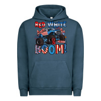 Pigment Midnight Navy red white and boom 4th of july Urban Hoodie - Artiststas