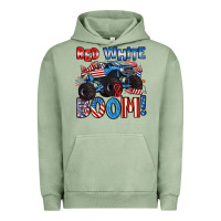 Pigment Oil Green red white and boom 4th of july Urban Hoodie - Artiststas