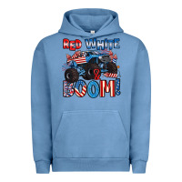 Pigment Pebble Blue red white and boom 4th of july Urban Hoodie - Artiststas