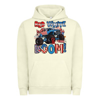 Red White And Boom 4th Of July Urban Hoodie | Teevron