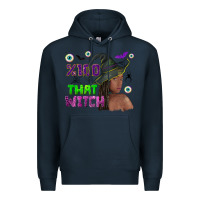 Navy 100 that witch Premium Hoodie - NancyCooperArtShop