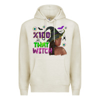Oatmeal Heather 100 that witch Premium Hoodie - NancyCooperArtShop