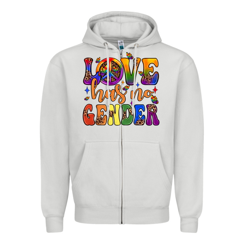 Love Has No Gender Zipper Hoodie by JahusDesignShop | Teevron