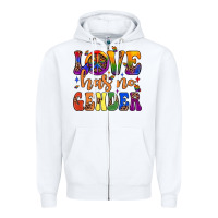 White love has no gender Zipper Hoodie - JahusDesignShop