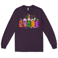 Plum nurse mardi gras Long Sleeve Tee - RacoonDesign