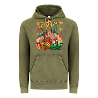Vintage Olive festive af christmas caucasian girl sneakers Vintage Hoodie - RanaPortraitStore