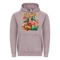 Vintage Zinc festive af christmas caucasian girl sneakers Vintage Hoodie - RanaPortraitStore