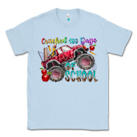 Dusty Blue crushed 100 days of school Classic Tee - RacoonDesign