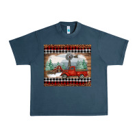 Midnight Navy Christmas farm and truck Urban Heavy Tee - RanaPortraitStore