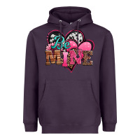 Plum valentines day western hearts be mine Heavyweight Hoodie - Jasminsmagicworld