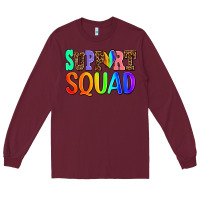 Burgundy support squad Long Sleeve Tee - AdoDesignShop