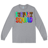 Heather Grey support squad Long Sleeve Tee - AdoDesignShop
