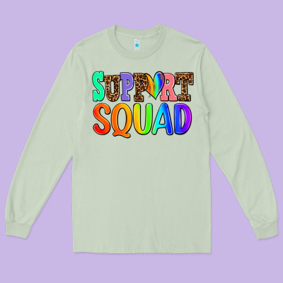 Support Squad Long Sleeve Tee Designed By Adodesignshop