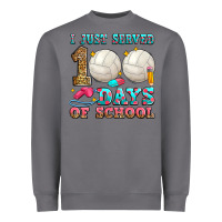 Storm i just served 100 days of school volleyball Heavyweight Sweatshirt - Zillion Design Studio