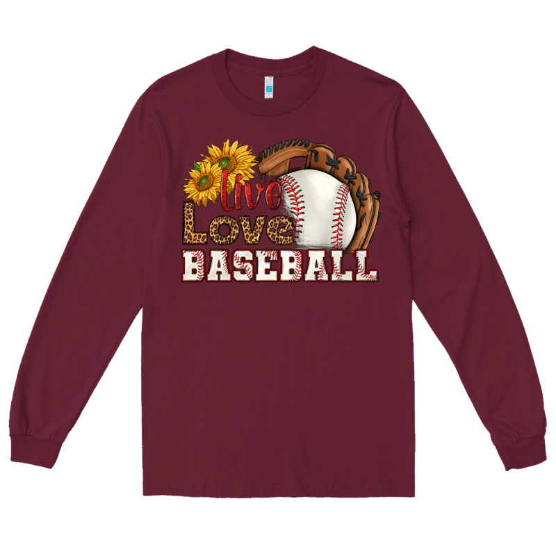 Live Love Baseball Long Sleeve Tee by HRA Design Shop | Teevron
