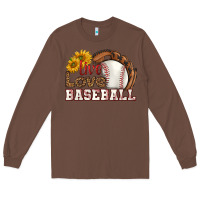 Chestnut live love baseball Long Sleeve Tee - HRA Design Shop